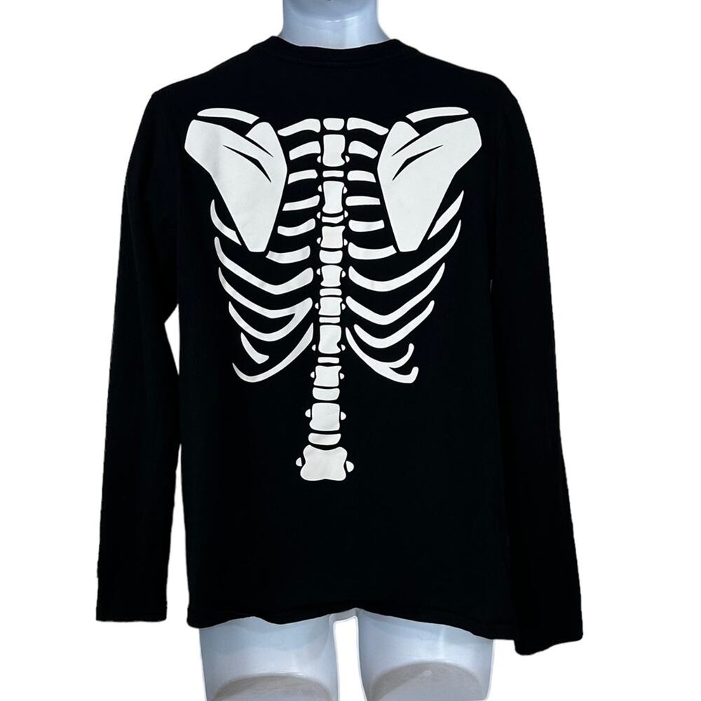 Peaberry Maternity Skeleton Halloween Outfit Costume Stretchy Size Large - Picture 6 of 9